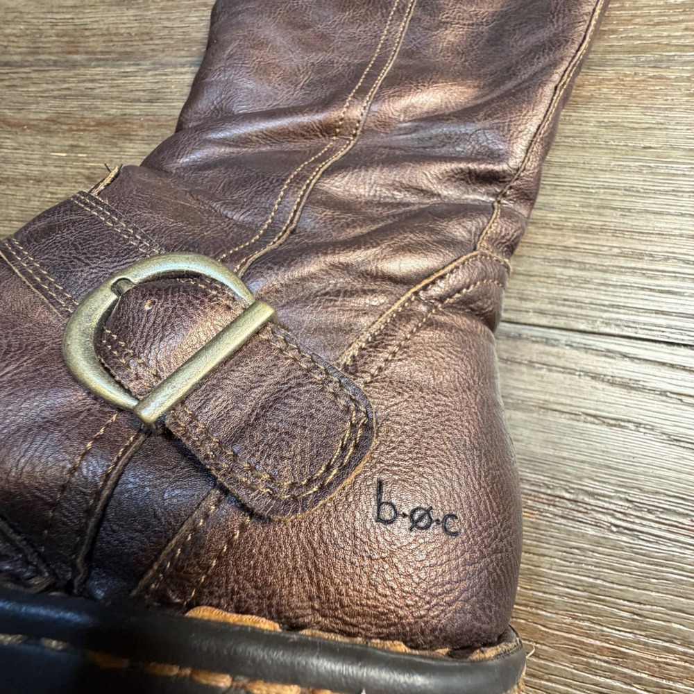 b.o.c. Born Concept Womens 10M Bronze Metallic Tall Riding Boots - Picture 4 of 10